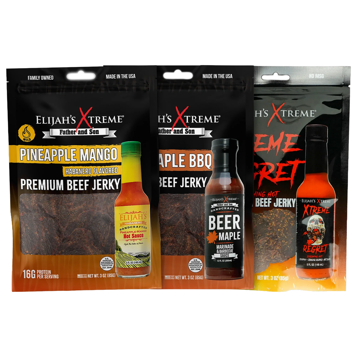 Paquete Trío de Carne Seca de Res
