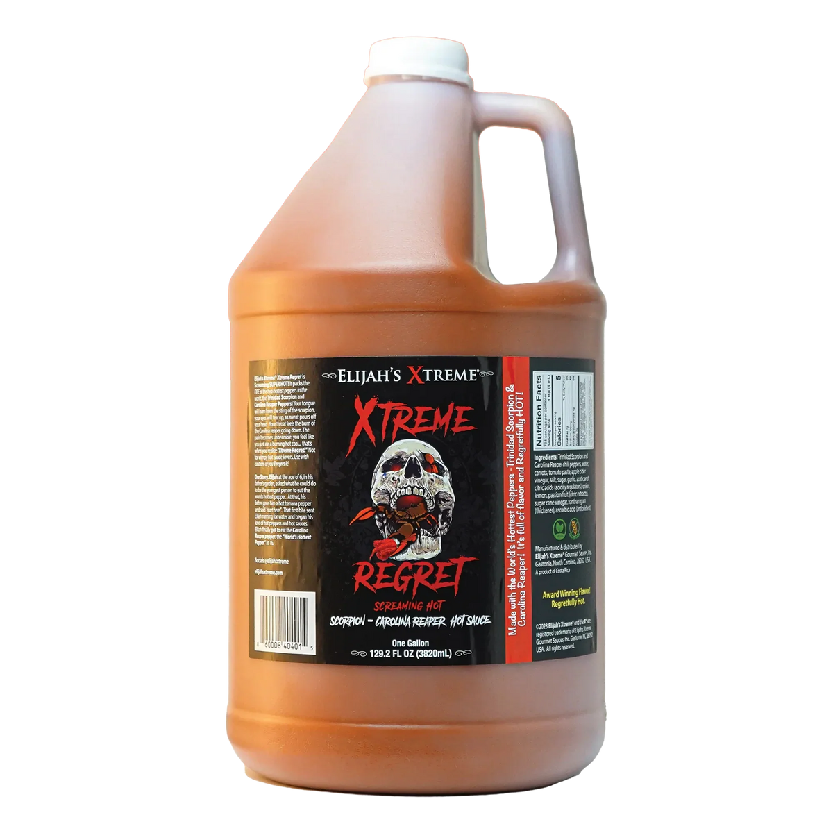 Salsa picante Xtreme Regret Galón (128 oz)
