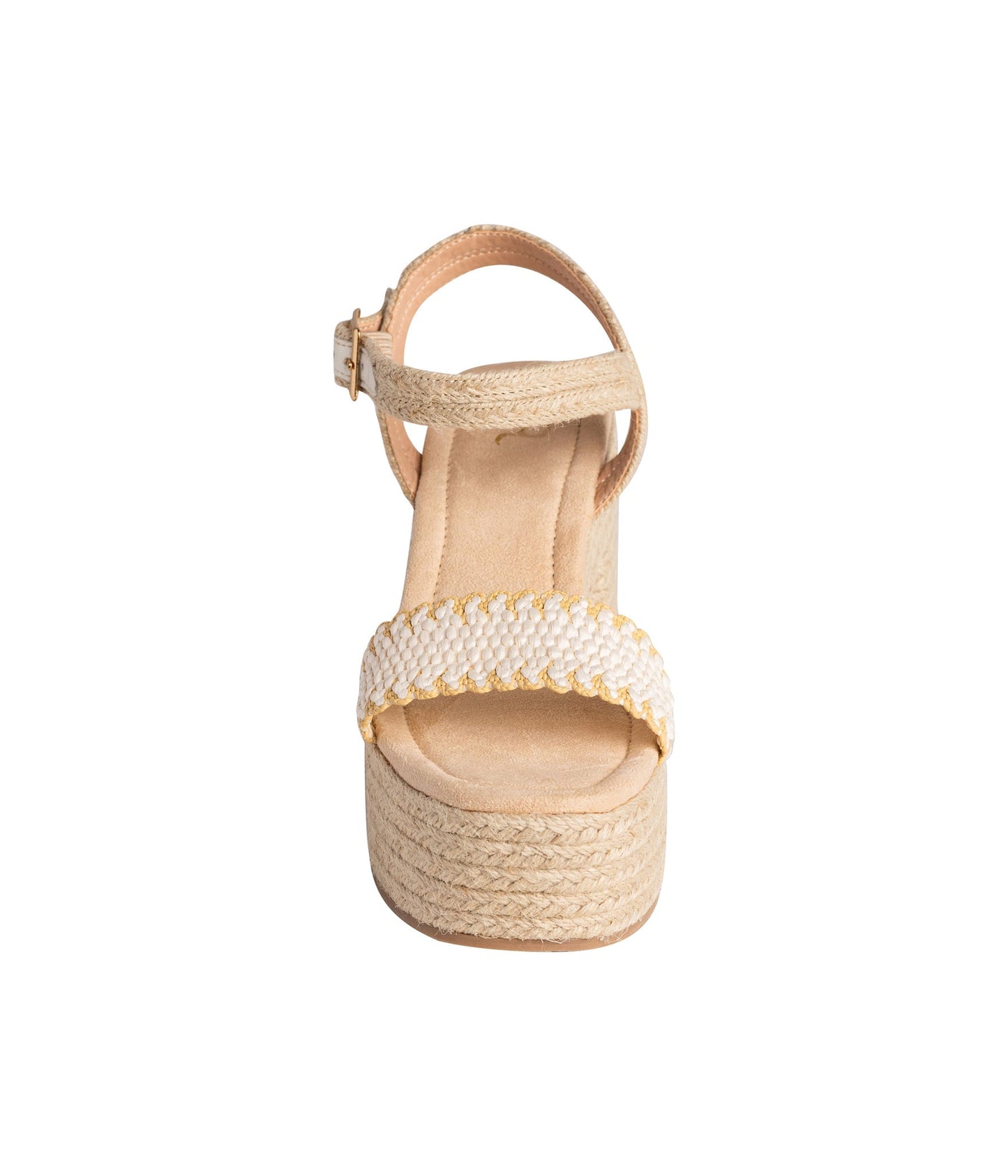 Elise Wedge en blanco roto