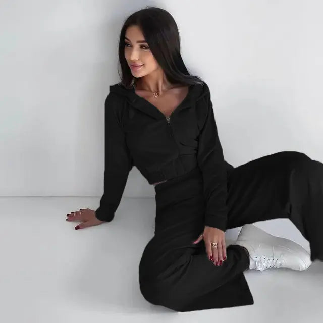 Women's Autumn Winter Tracksuit 2-Piece Set 2024
