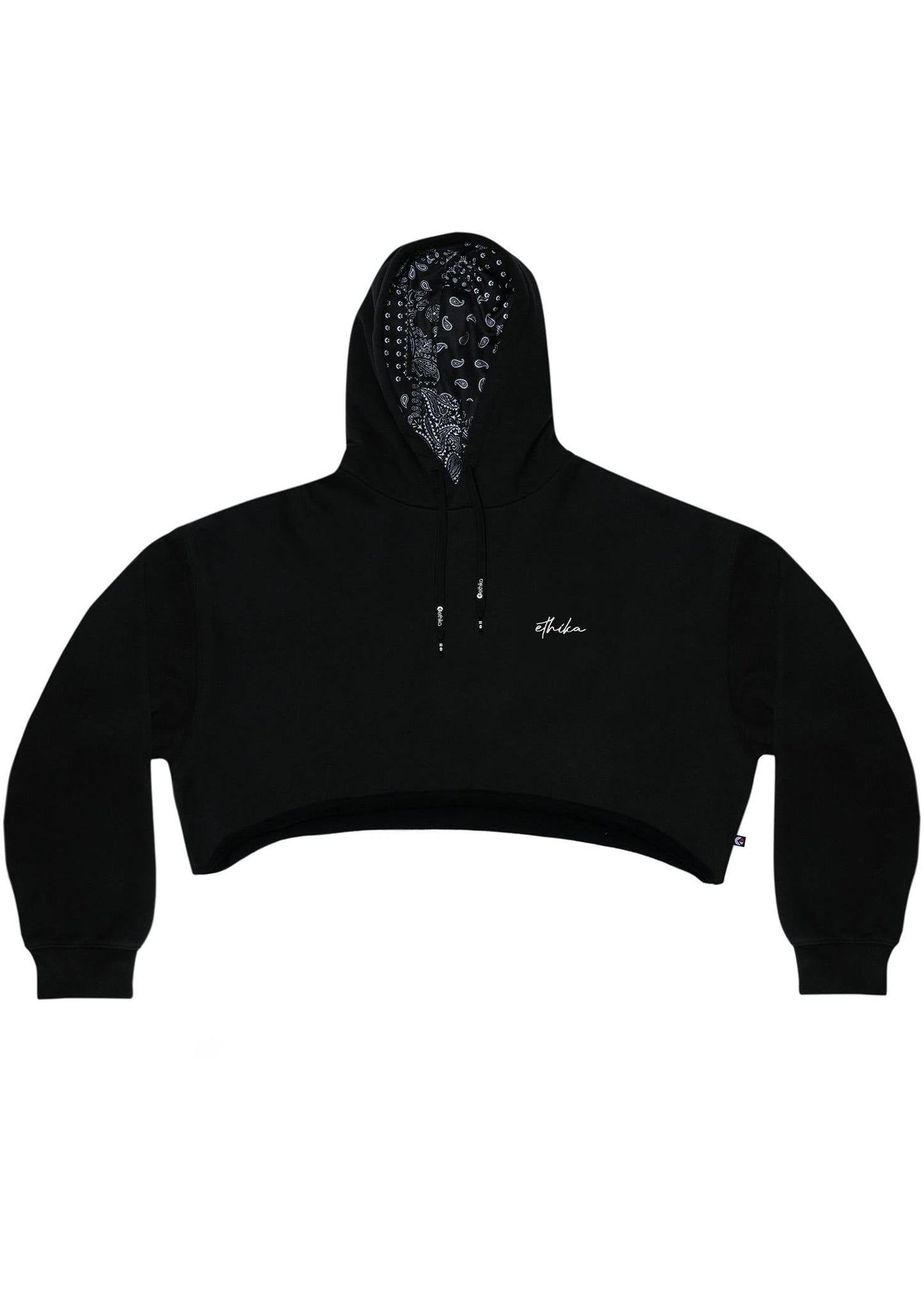 Black | Womens Fitted Zip Hoodie