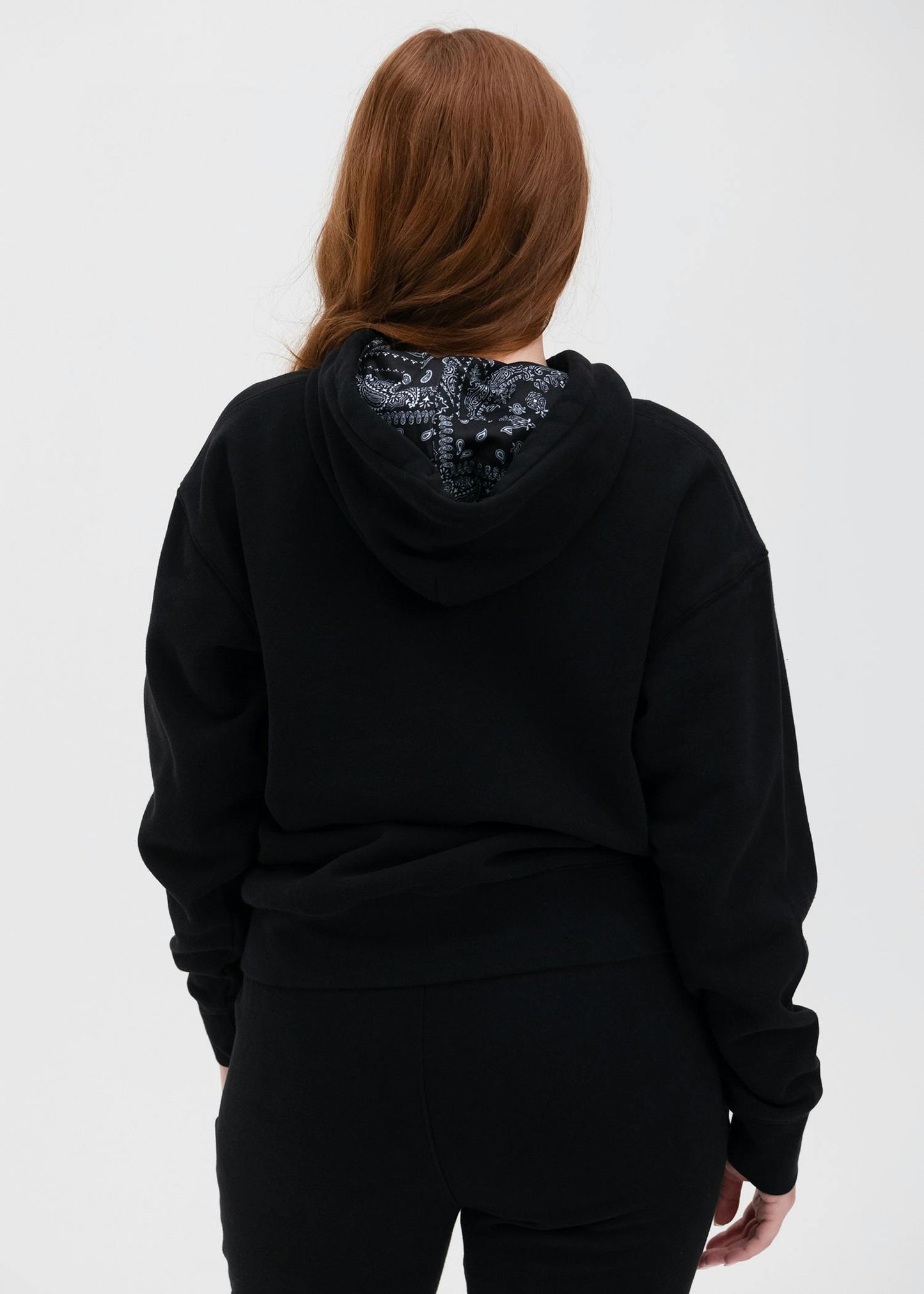 Black | Womens Fitted Zip Hoodie