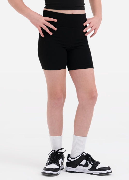 Negro | Shorts de motociclista para niña