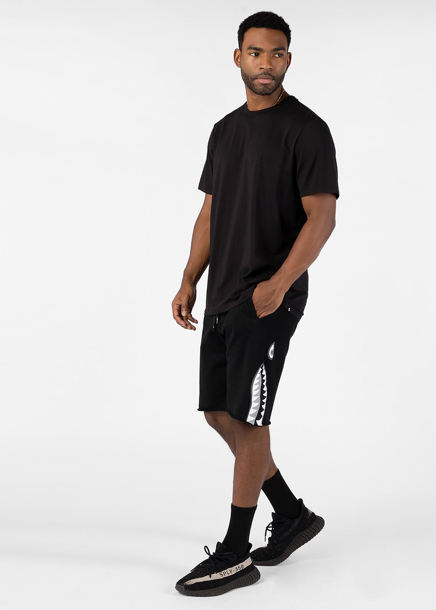 Bomber Black | Mens Raw Edge Short