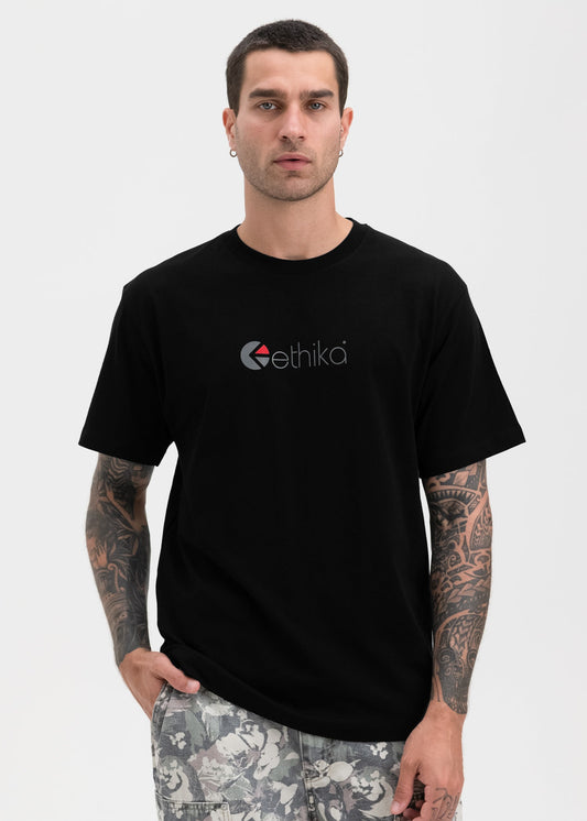 Logo Ethika - Negro | Camiseta gráfica para hombre