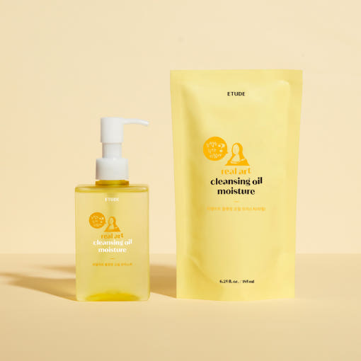 ETUDE Real Art Cleansing Oil Moisture & Refill 185ml+185ml