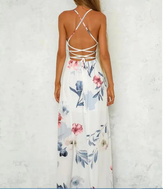 European And American Long Skirts, Printed Big Dresses, Foreign Trade Women'S Clothing - # GIAA231710005