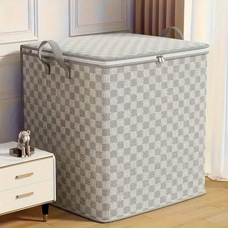 Checkerboard Canvas Portable Storage Box