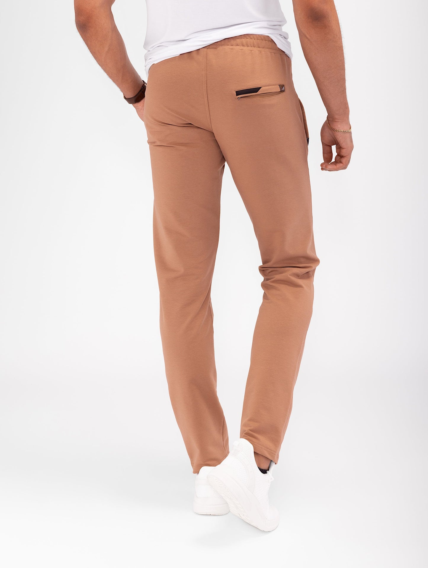 Pantalones de chándal deportivos de comodidad diaria - Ajuste cónico (talla alta)