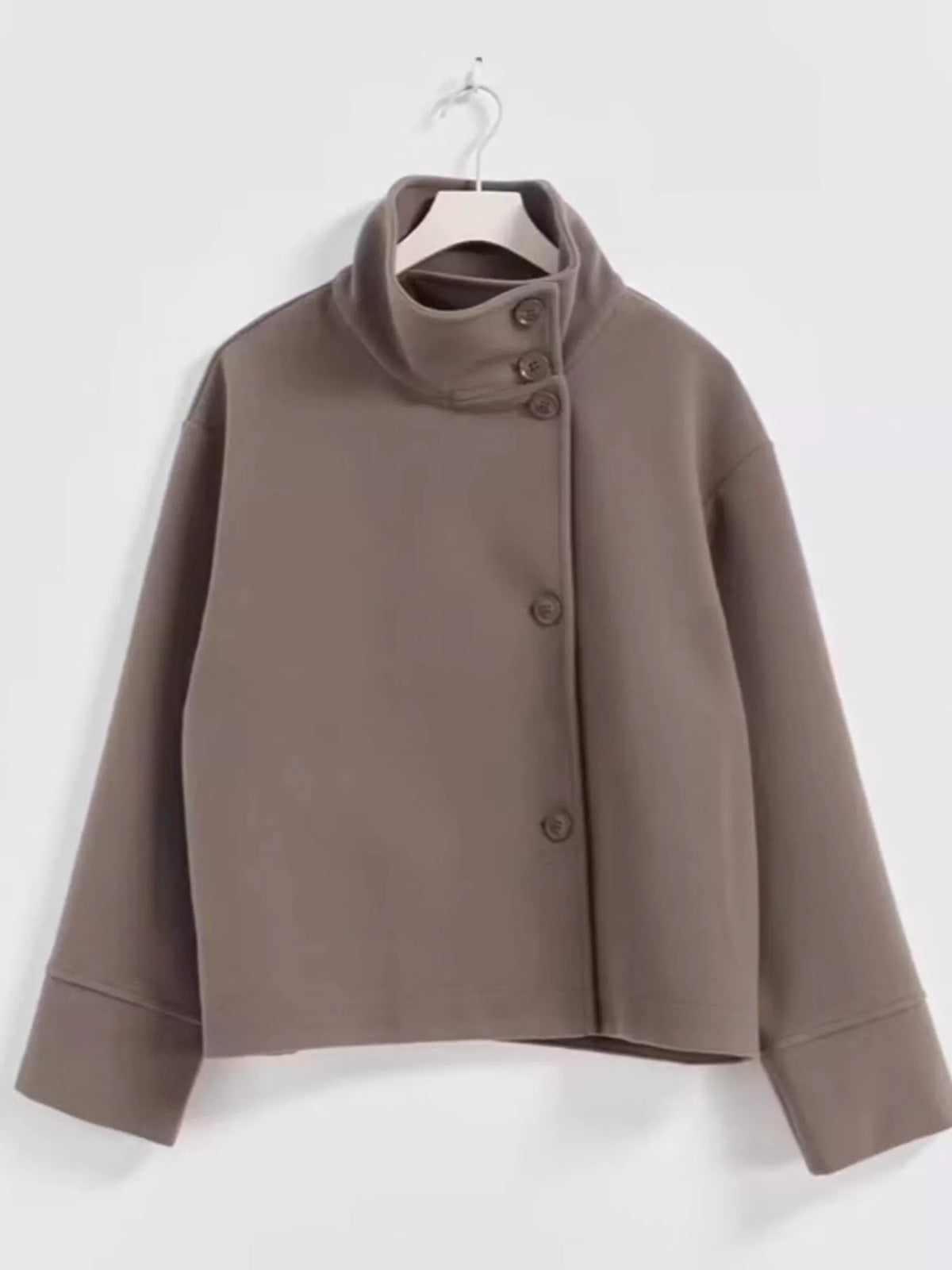 Wool Blend Long Sleeve Outerwear