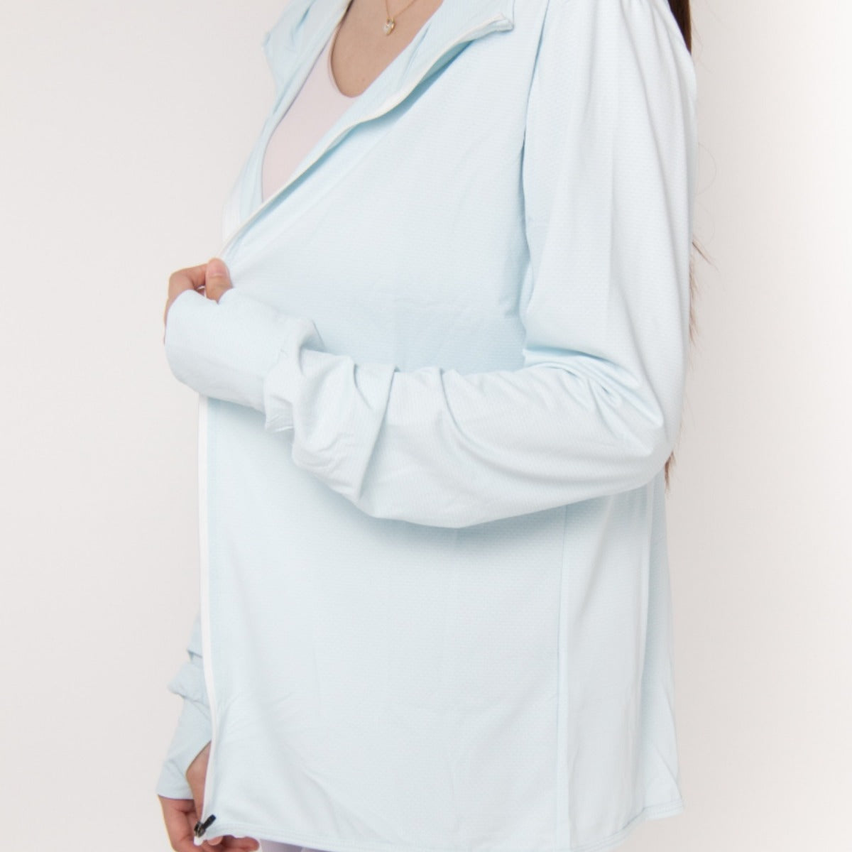 UV-protective Knitted Hooded Cardigan Sun Protection Garment
