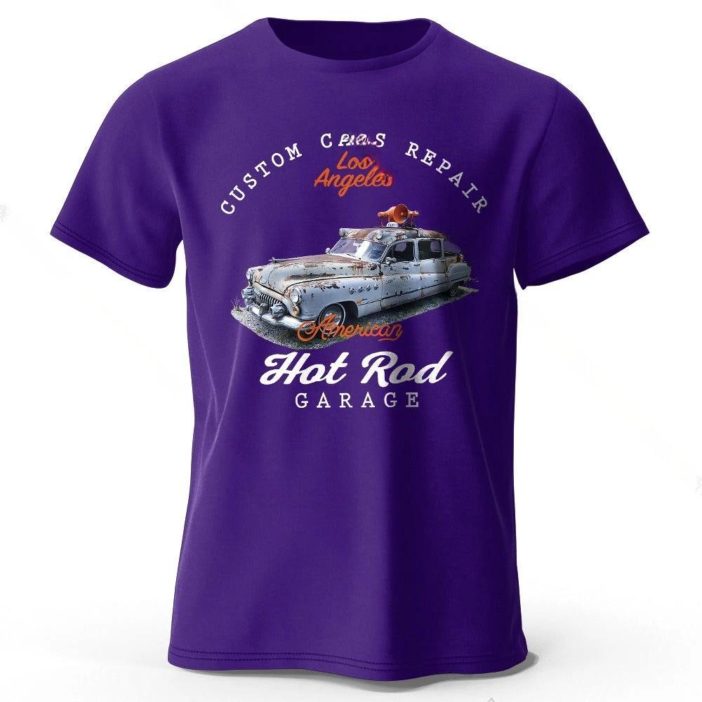 Car Club Patch Print Men's T-shirt