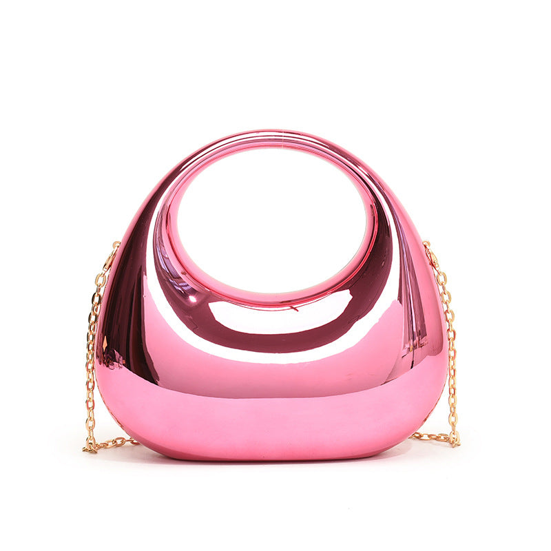 Acrylic Small Size Gold Handbag Chain Shoulder Oblique Handbag