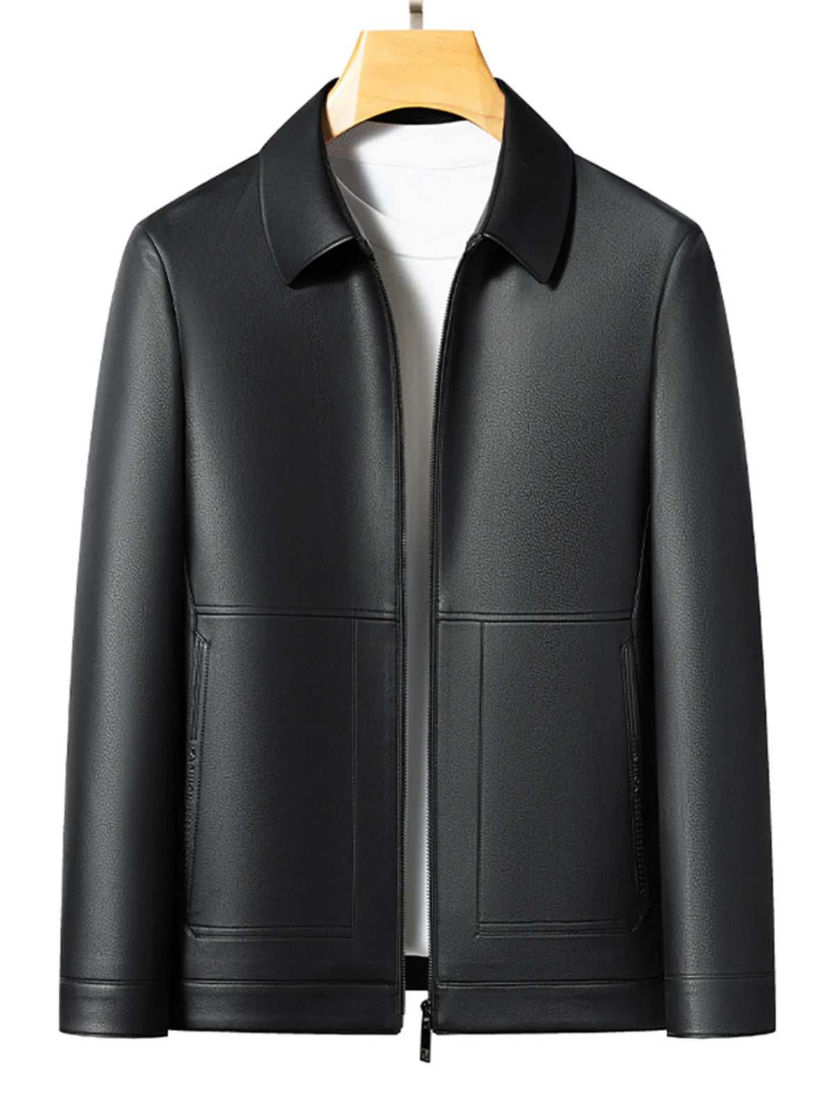 Men's Plus Size Zip Up Long Sleeve Jacket