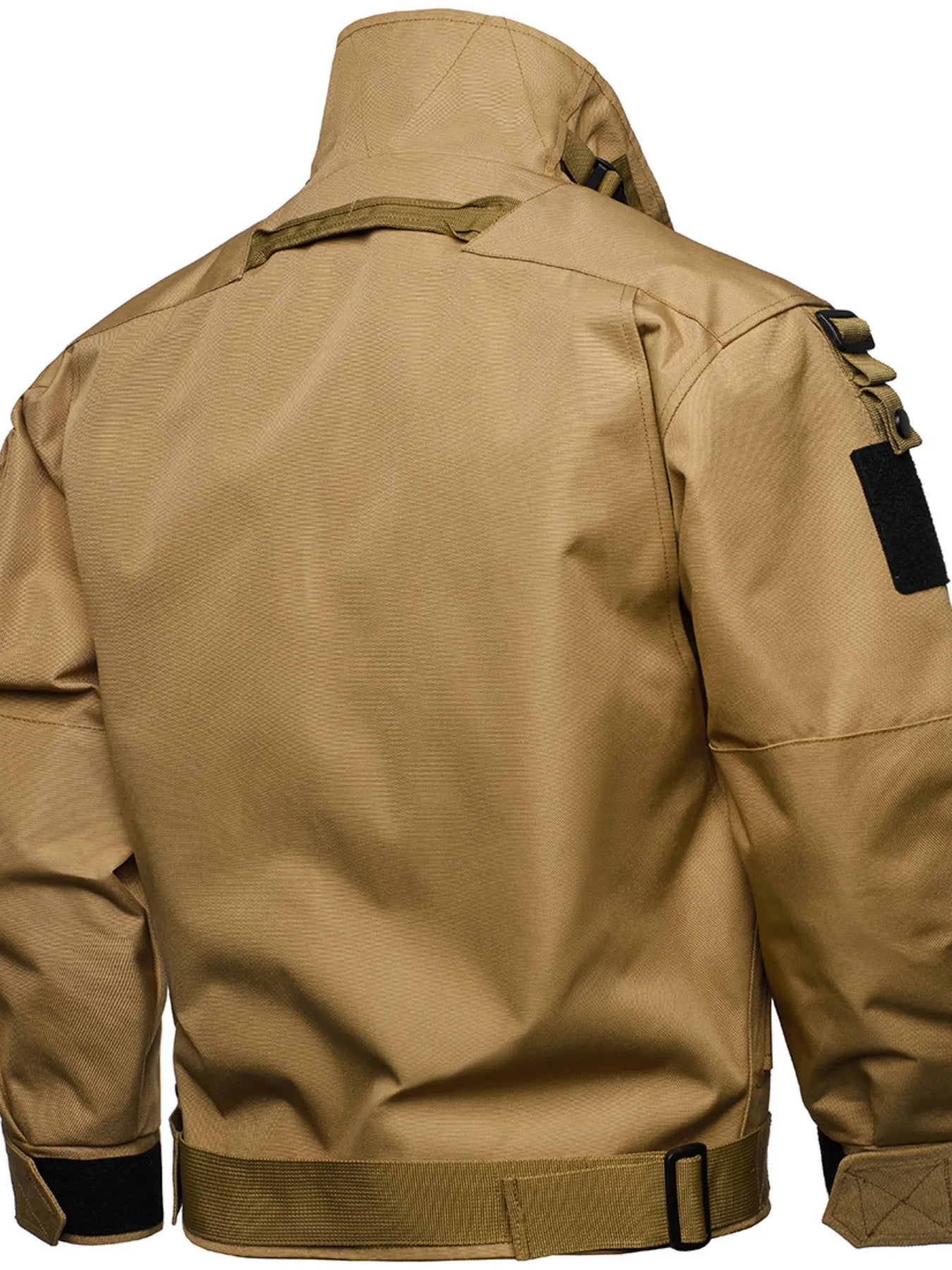 Chaqueta Impermeable Talla Grande de Hombre con Múltiples Hebillas Talla Grande