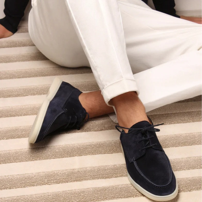 Men's Casual Suede Lace-Up Shoes