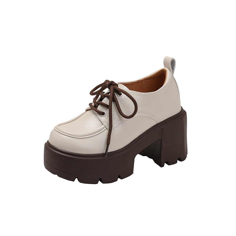 Women's Chunky-sole Lace-up Loafers
