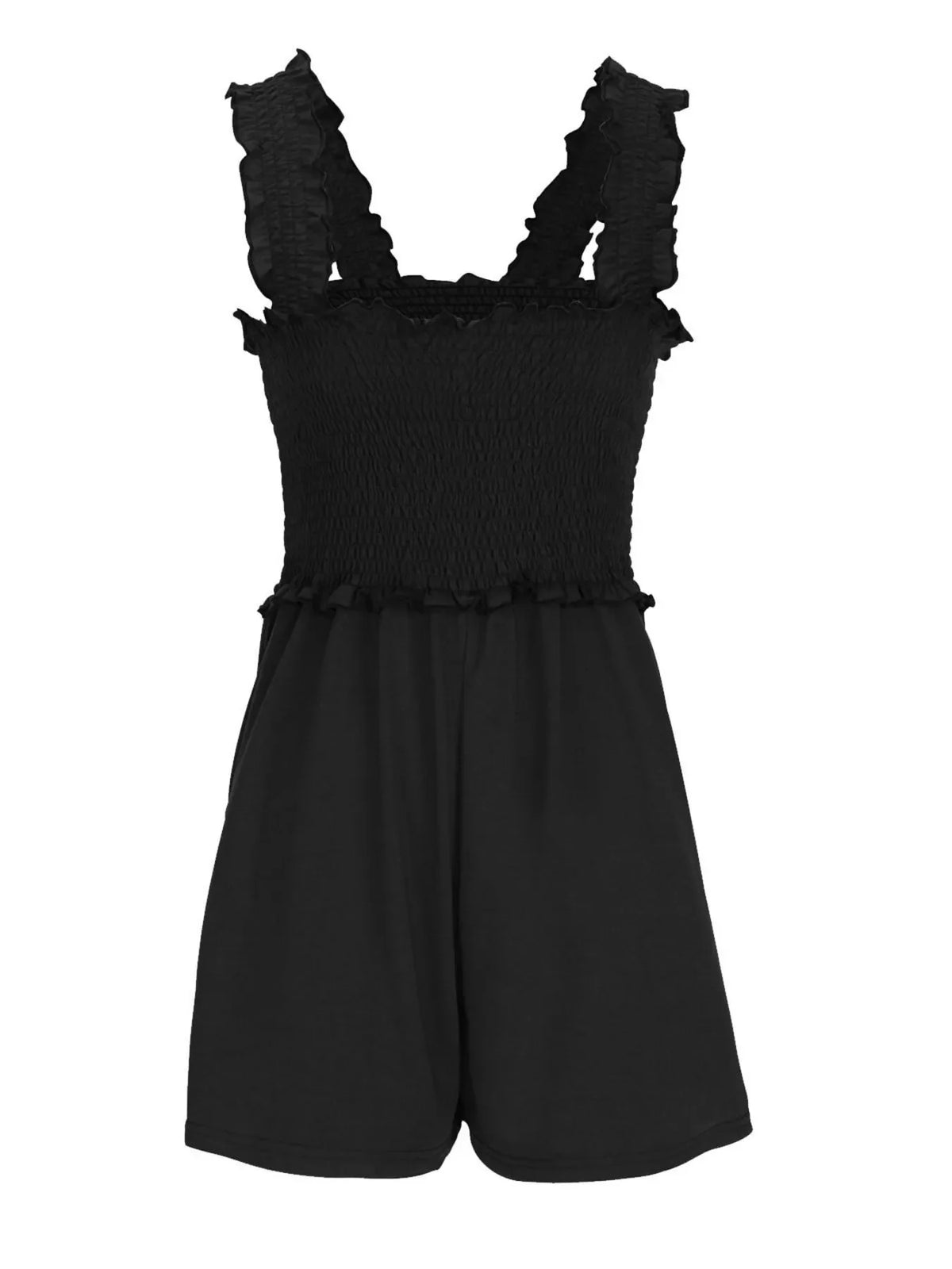 Smocked Square Neck Summer Romper
