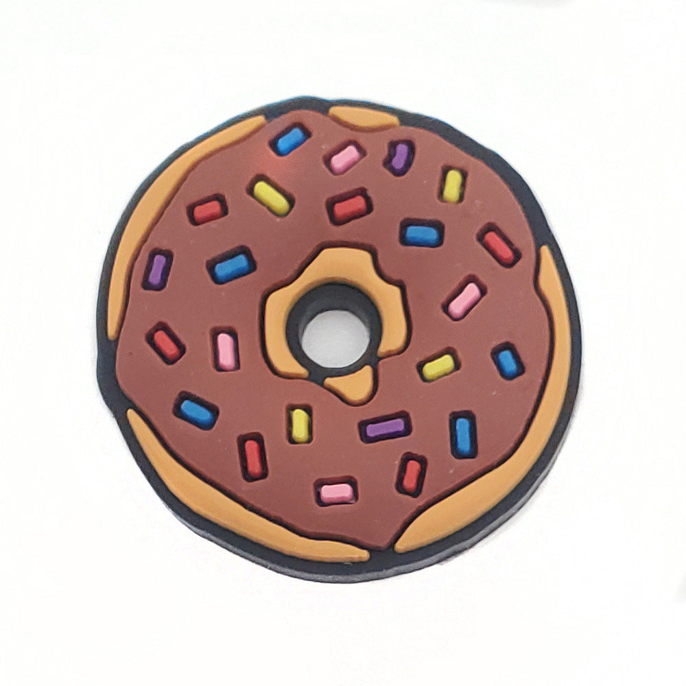 Cartoon Food Hole Shoes Shoe Ornament Shoe Buckle PVC Eva Sandals Decorative Accessories