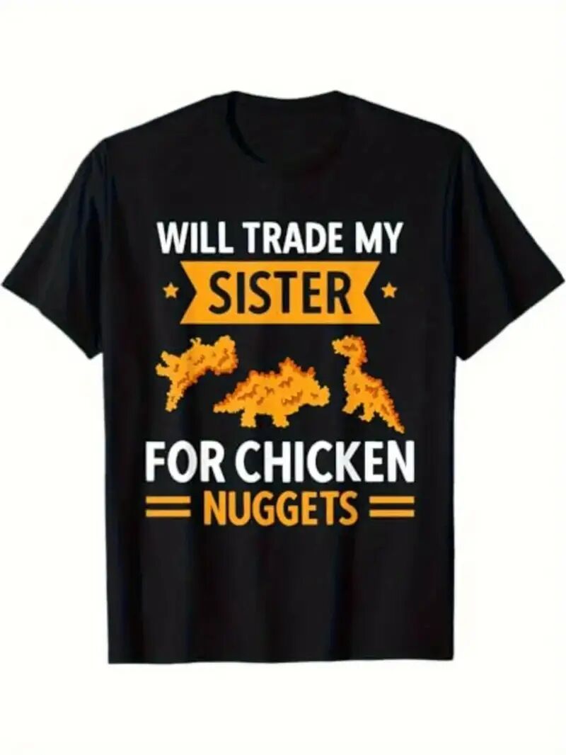 Camiseta estampada de manga corta para hombre