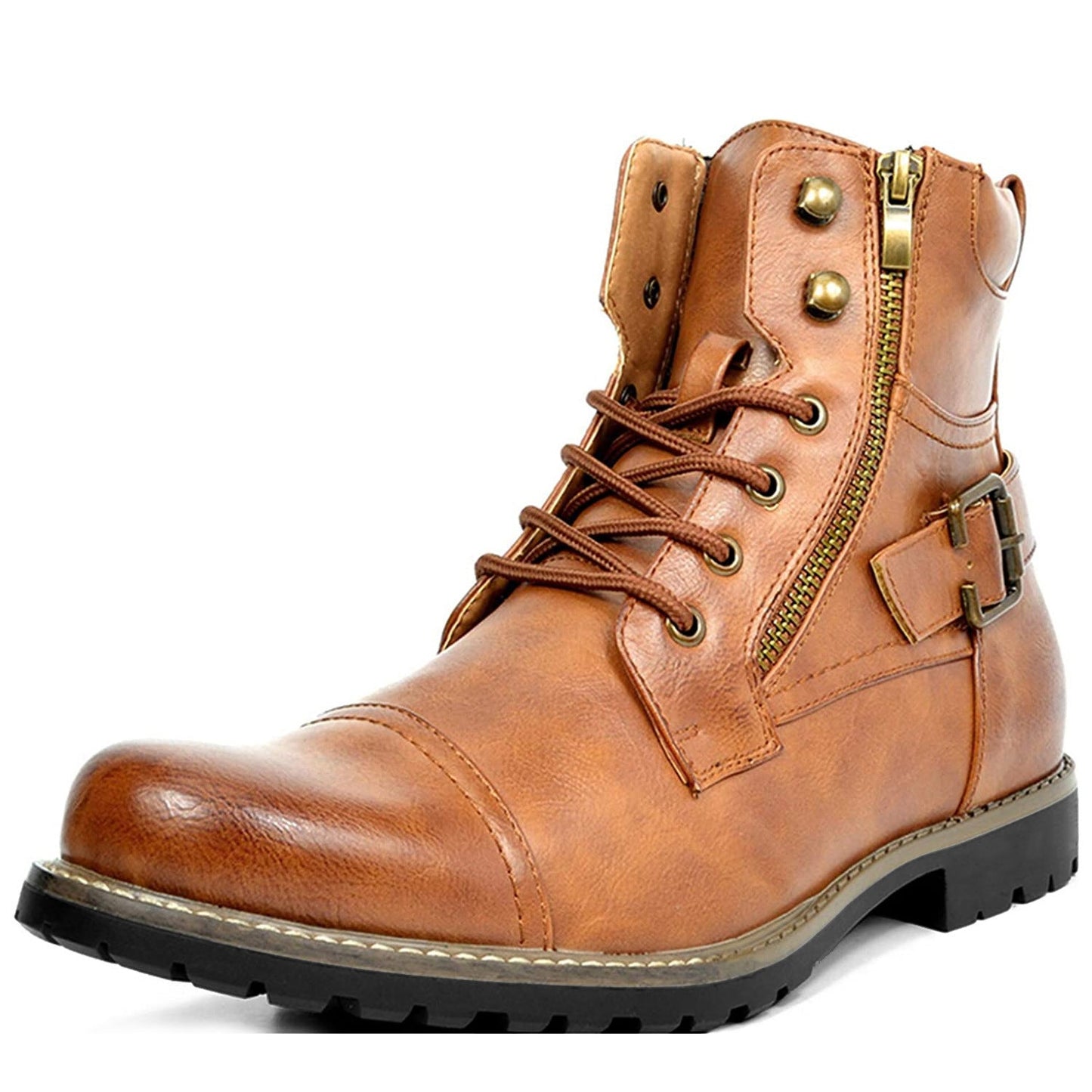 Men's Double Zipper Boots