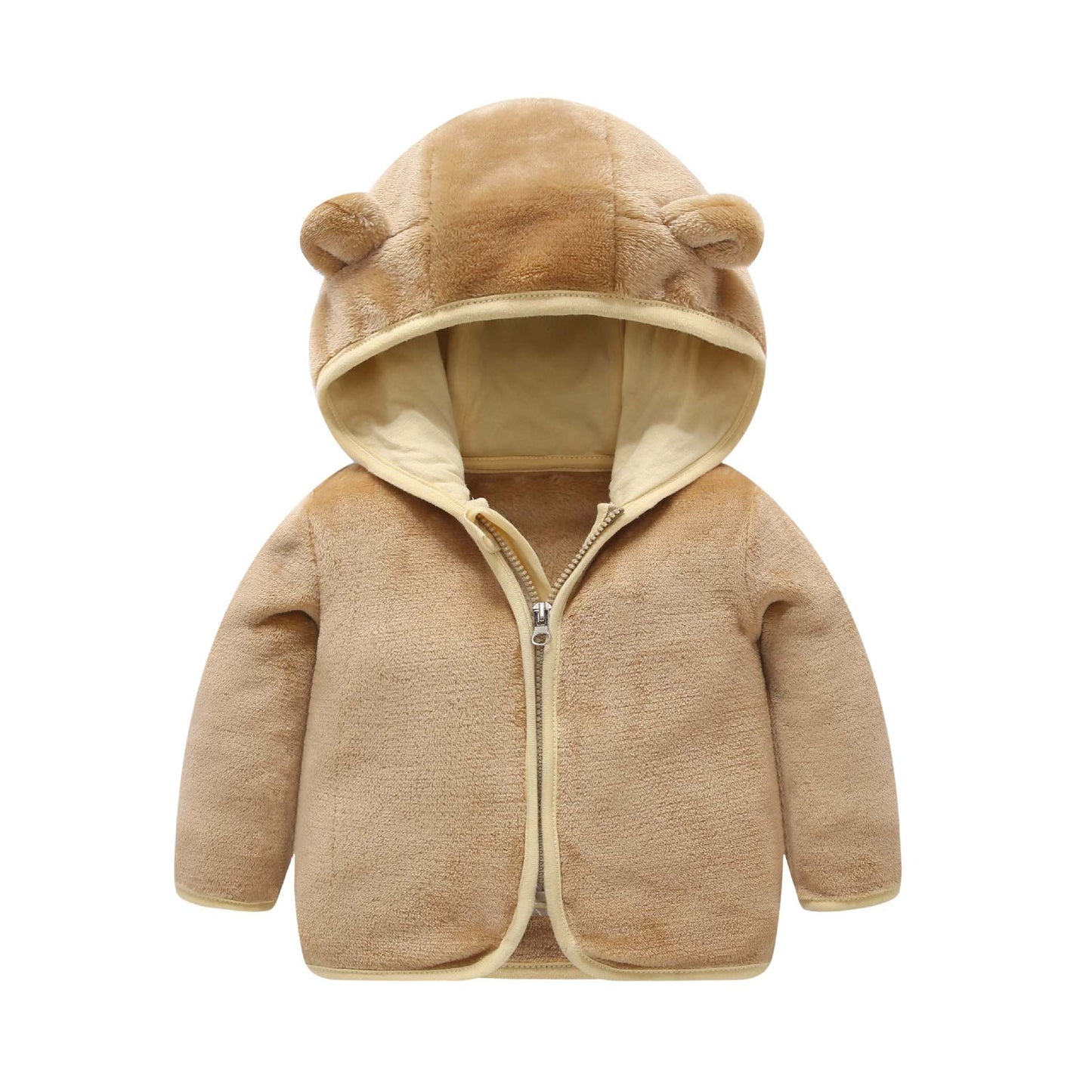 Children's Hooded Coral Fleece Padded Jacket