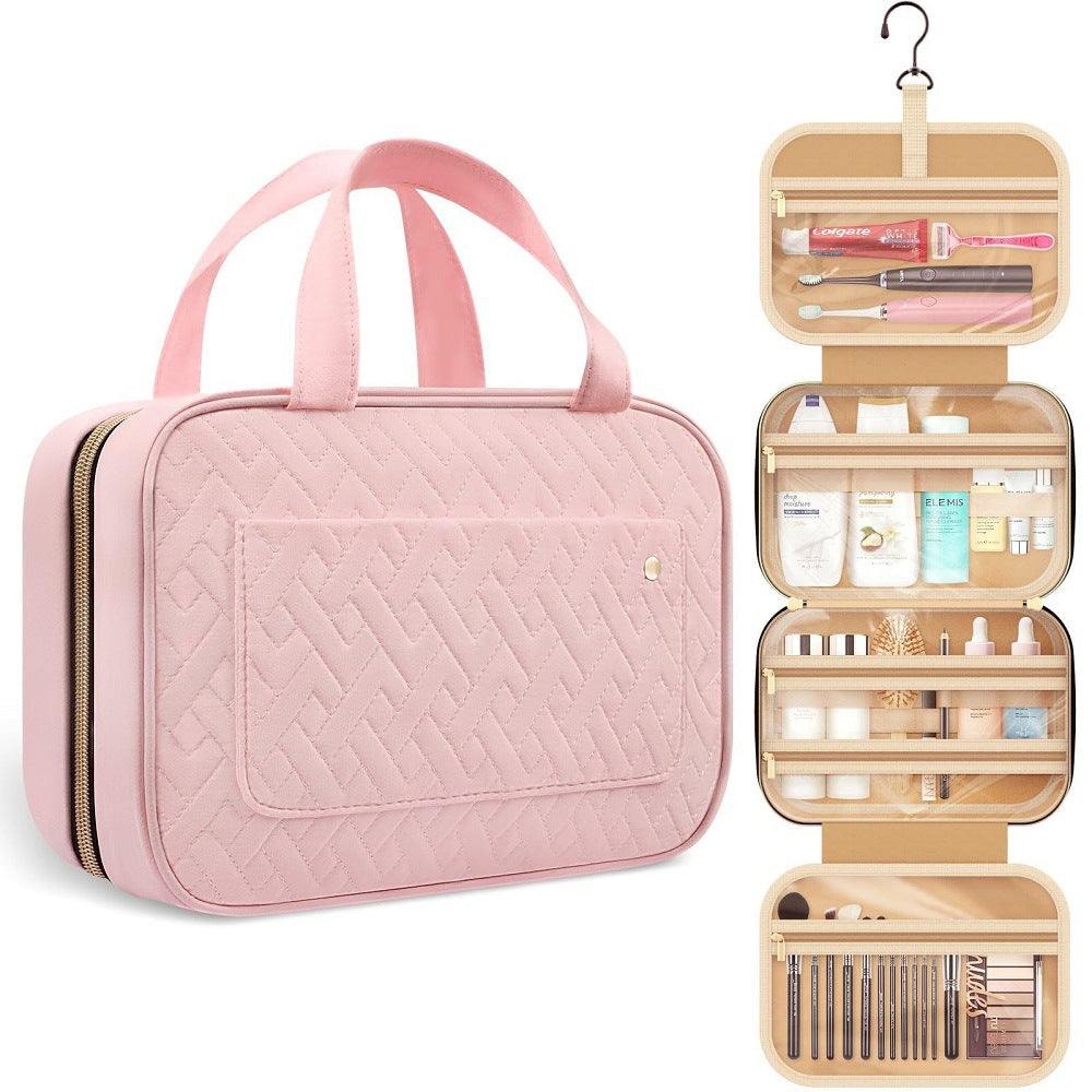 Women's Travel Toiletry Bag with Hanging Hook