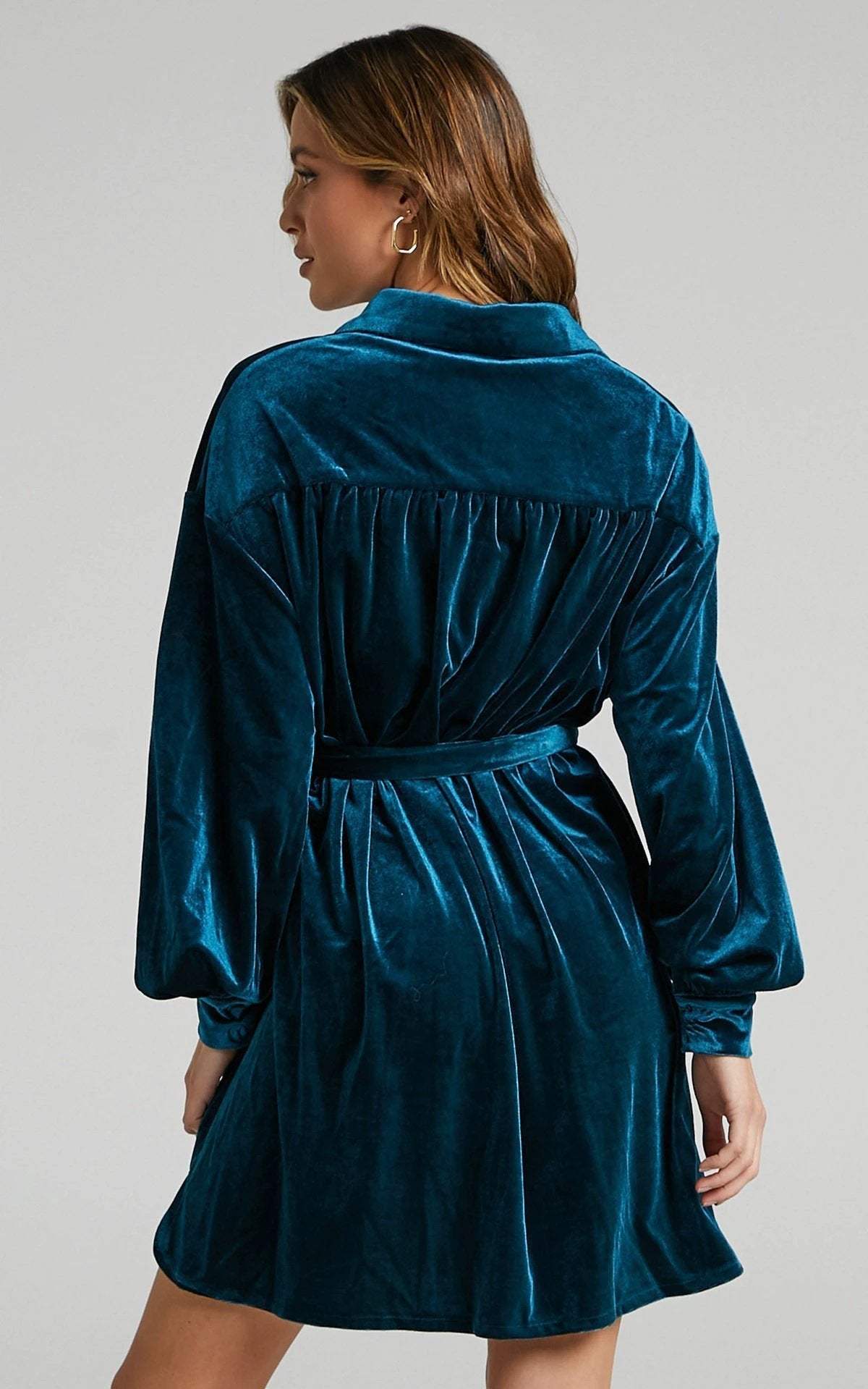 New Long Shirt Hot Sale Women's Velvet Dress