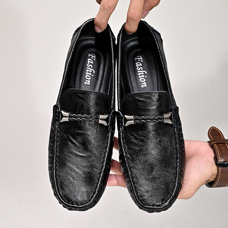 Men's British Style Cowhide Loafers
