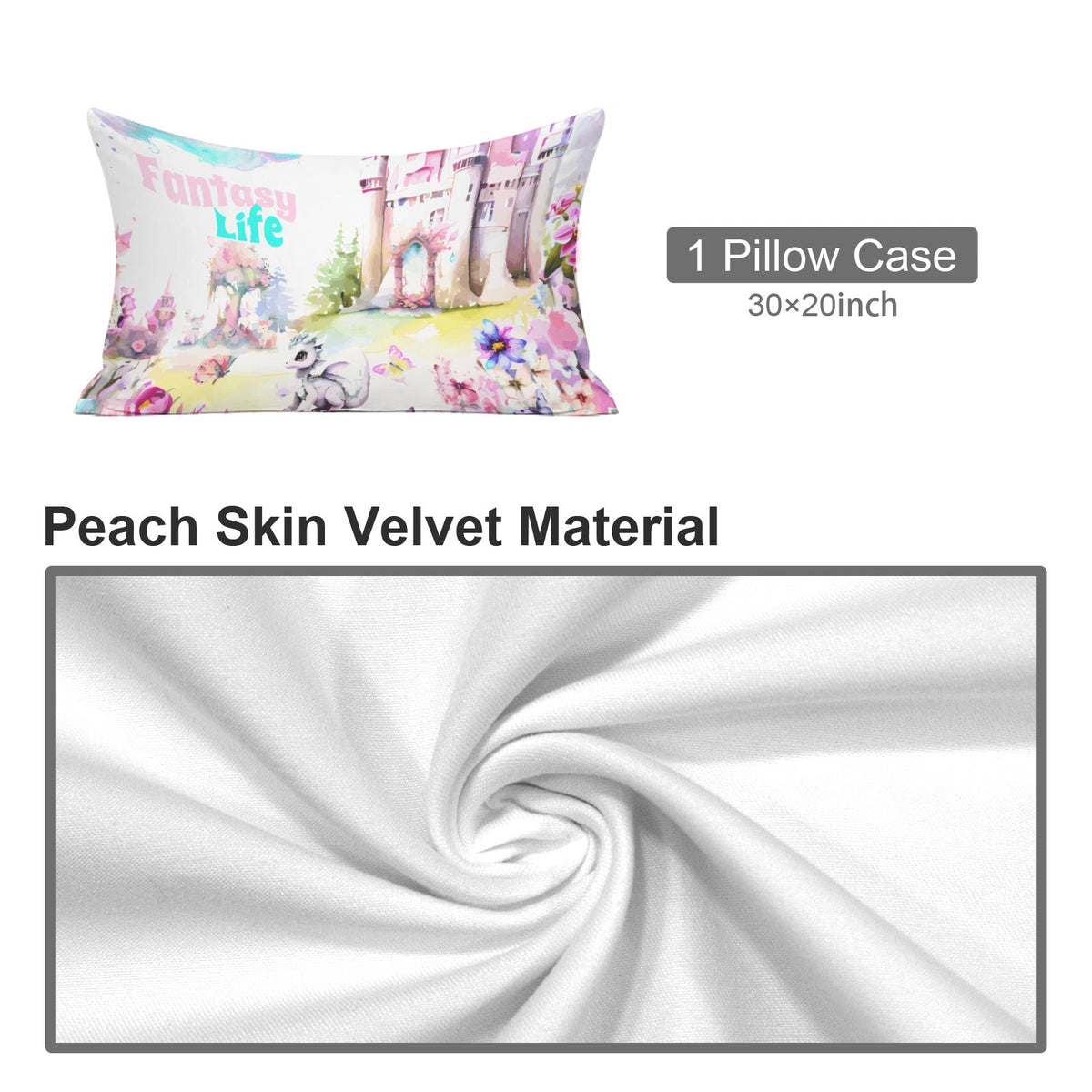 Fantasy Life Twin Size Sheet Set - 3 pieces