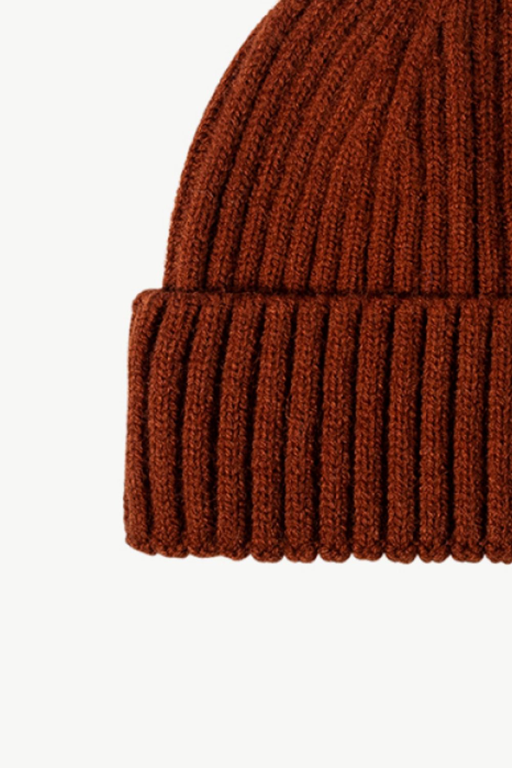 Gorro de punto de canalé
