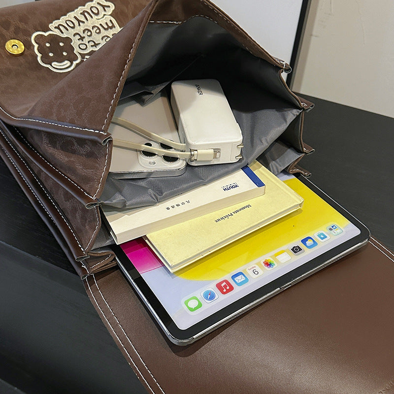 Simple Western-style High-quality Large-capacity Commuter And Street-ready Backpack