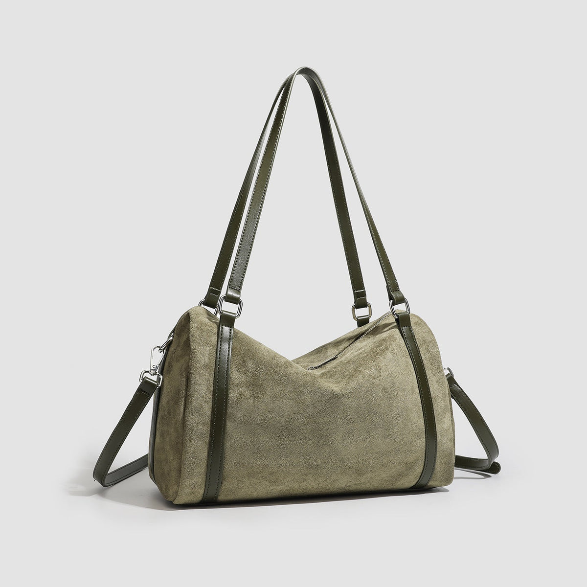 Retro Suede Tote Bag Womens Large-Capacity Crossbody Bag