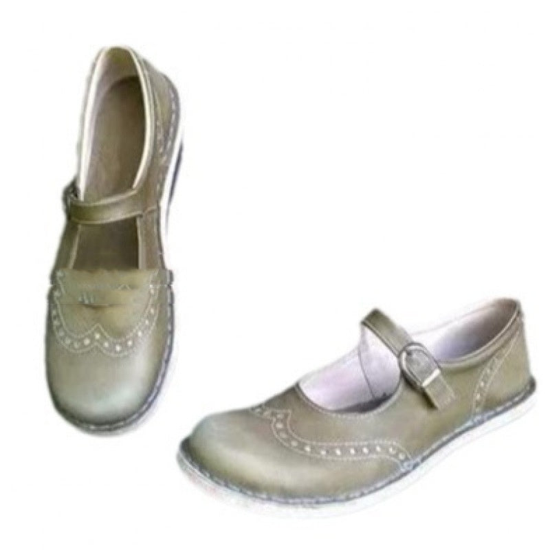 Women's Ankle-Strap Mary Jane Flats