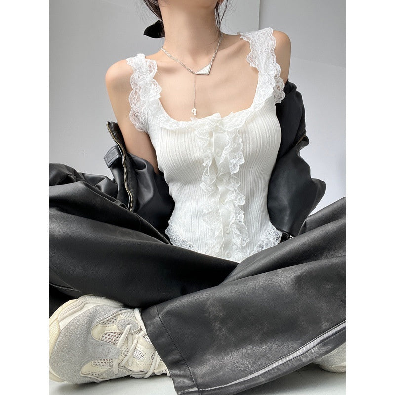 Off-shoulder Irregular Short Sleeveless Top