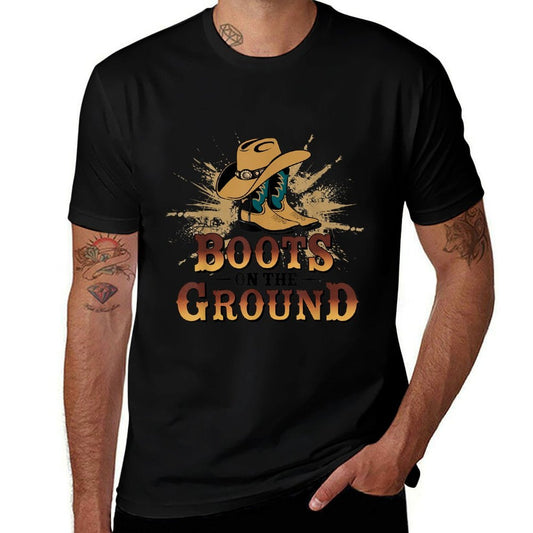 Camiseta Vaquera Rodeo Country "Boots On The Ground" de Material Ecológico