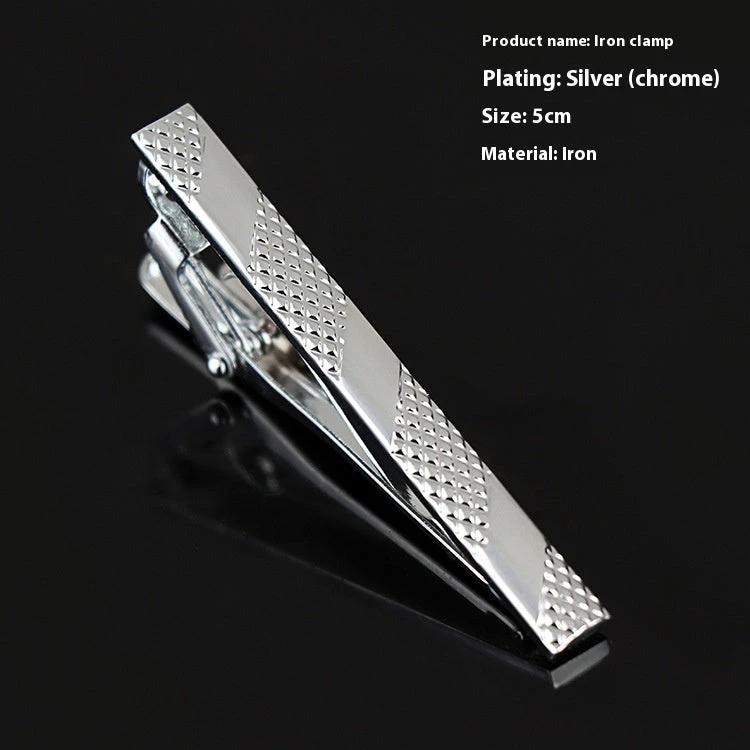Men's Business Silver Simple Fashion Short Tie Clip