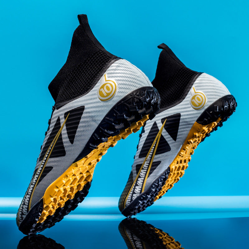 Men's High-Top AG Spike Soccer Shoes