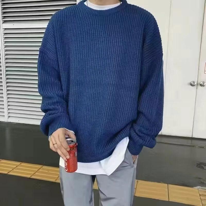Loose Casual Retro Trendy Underwear Crew Neck Sweater