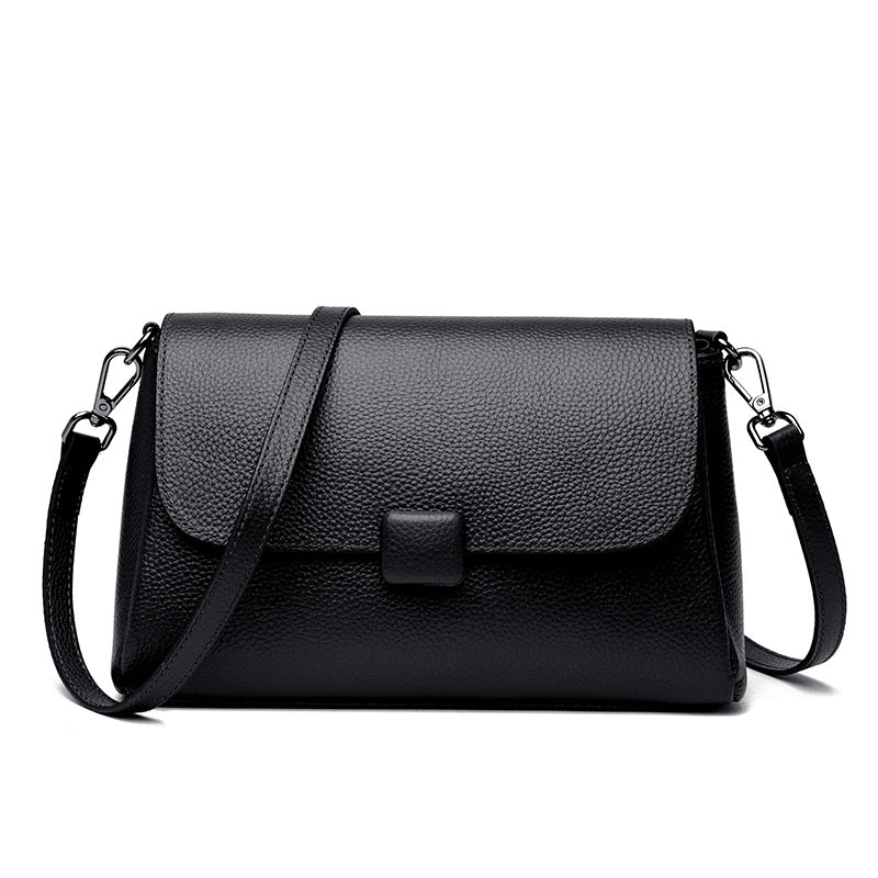 Women's Cowhide Leather Shoulder Travel Bag