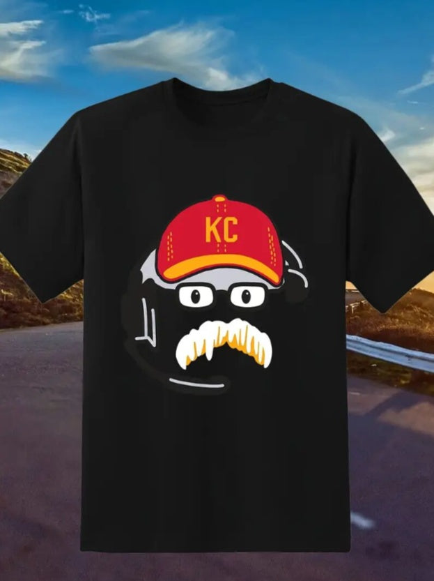Camiseta de fútbol del KC – Camiseta de cuello redondo con estampado gráfico