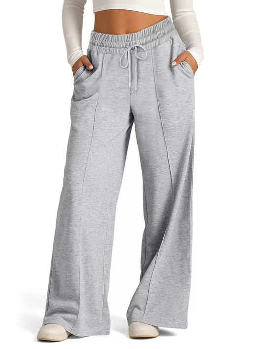 Pantalones Anchos con Cordón