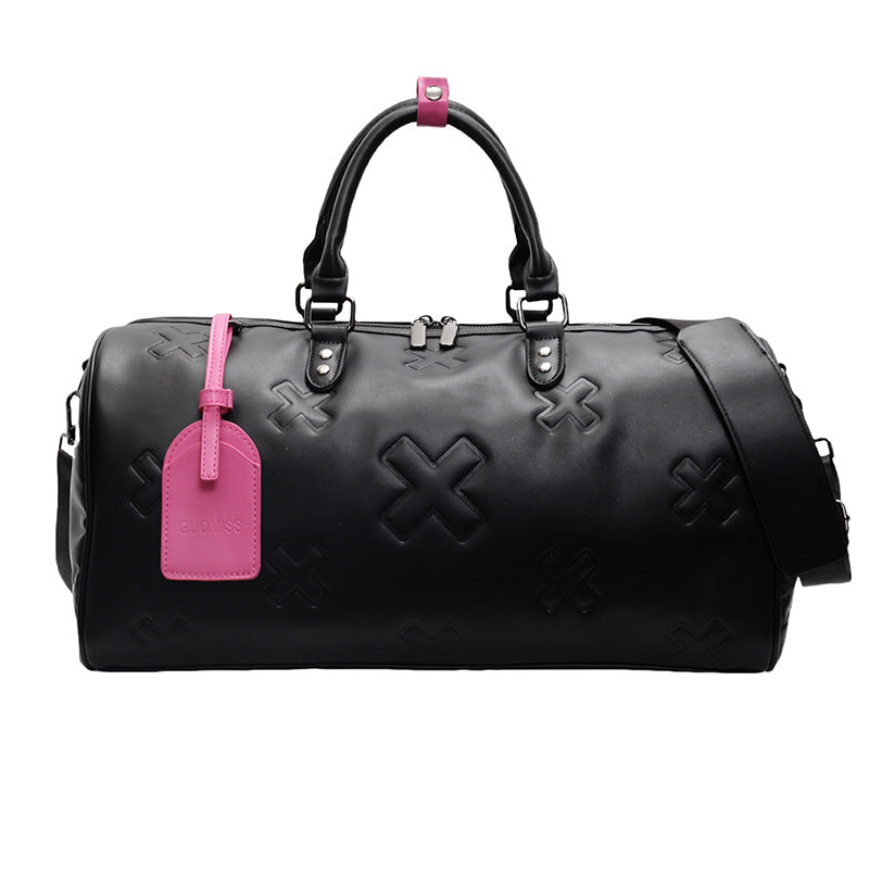 PU Embossed Travel Bag Women's Large Capacity