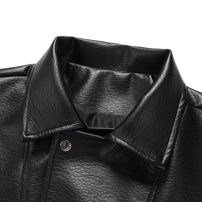 American-style Vintage Leather Jacket For Men