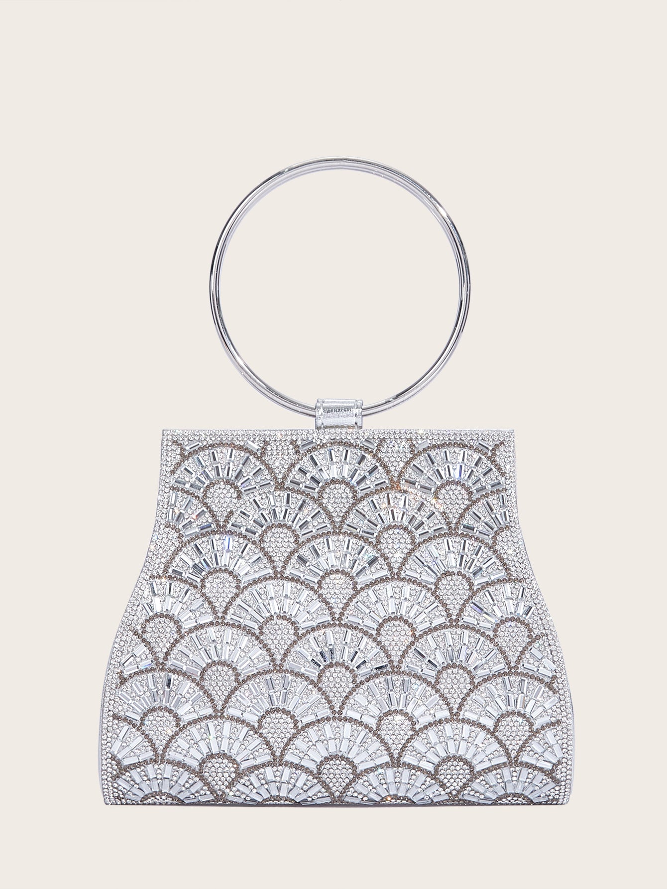 Diamond Inlaid PU Travel Bag