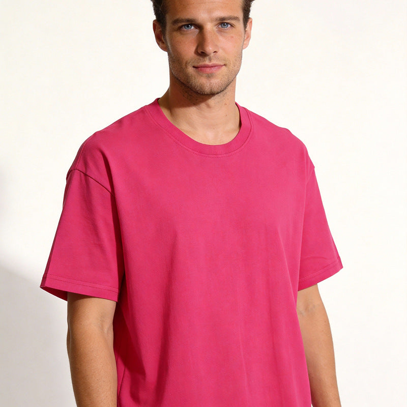 Cotton T-shirt ColorfulUnisexSolid Color