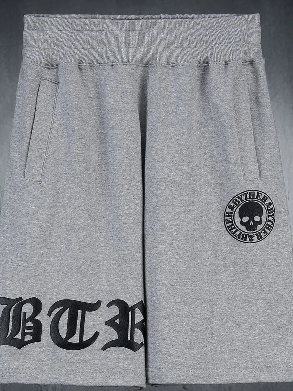 Pantalones cortos de hombre de talla grande con cintura elástica