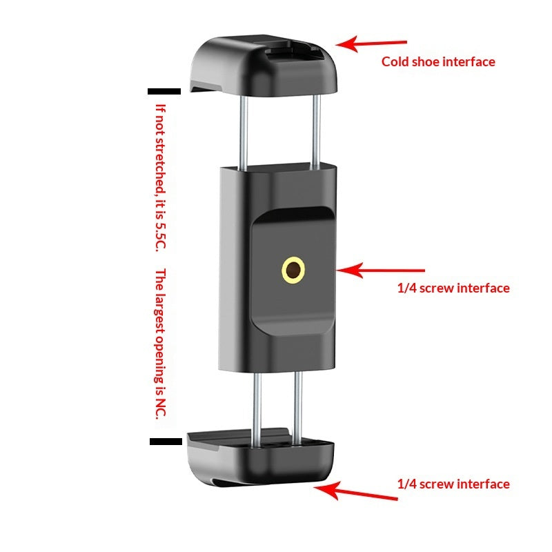New Style Single-bar Dual-zip Phone Clip