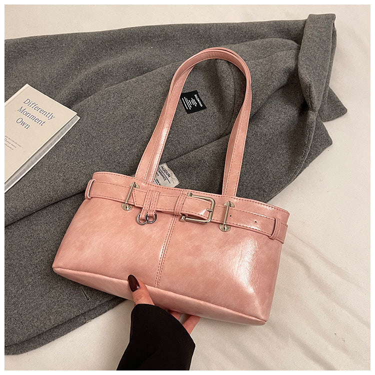 Commuter Texture Underarm Shoulder Handbag Travel Bag