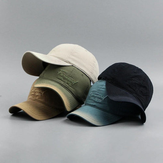 Gorra de béisbol para hombre "El tiempo vuela hacia adelante"